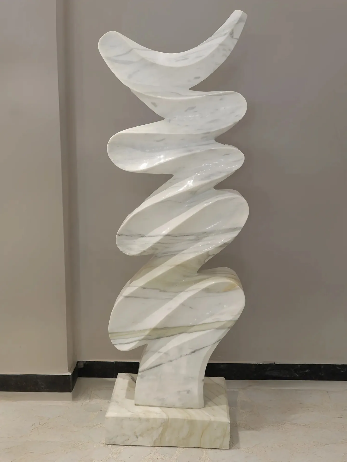 Abstract 3 - Sculpture carved in natural stone, JJM Stone Art UAE