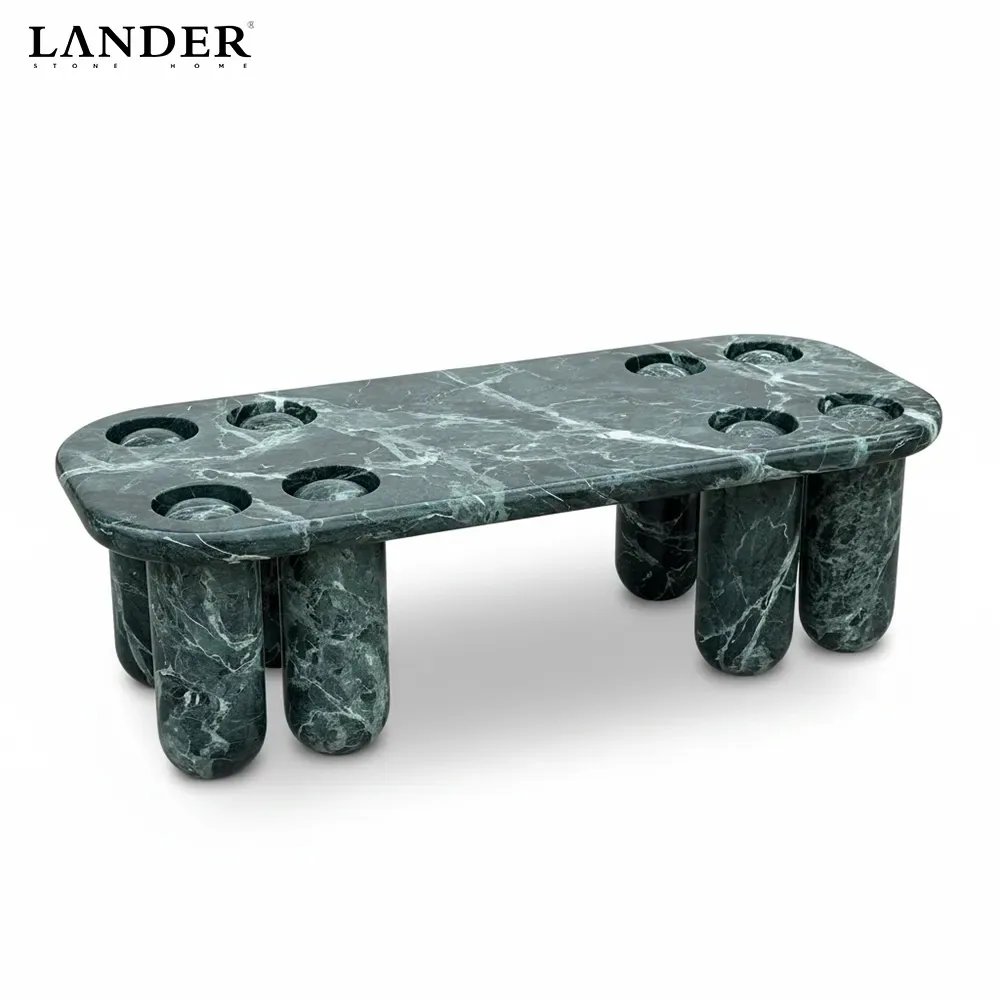 Bubble Coffee Table - Center Table carved in natural stone, JJM Stone Art UAE