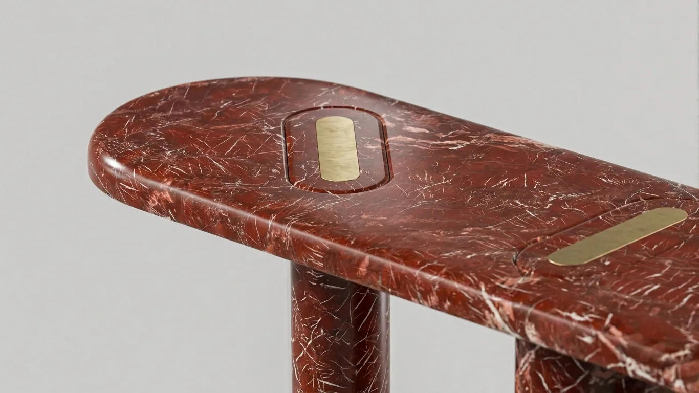 Ember Console - Consol carved in natural stone, JJM Stone Art UAE