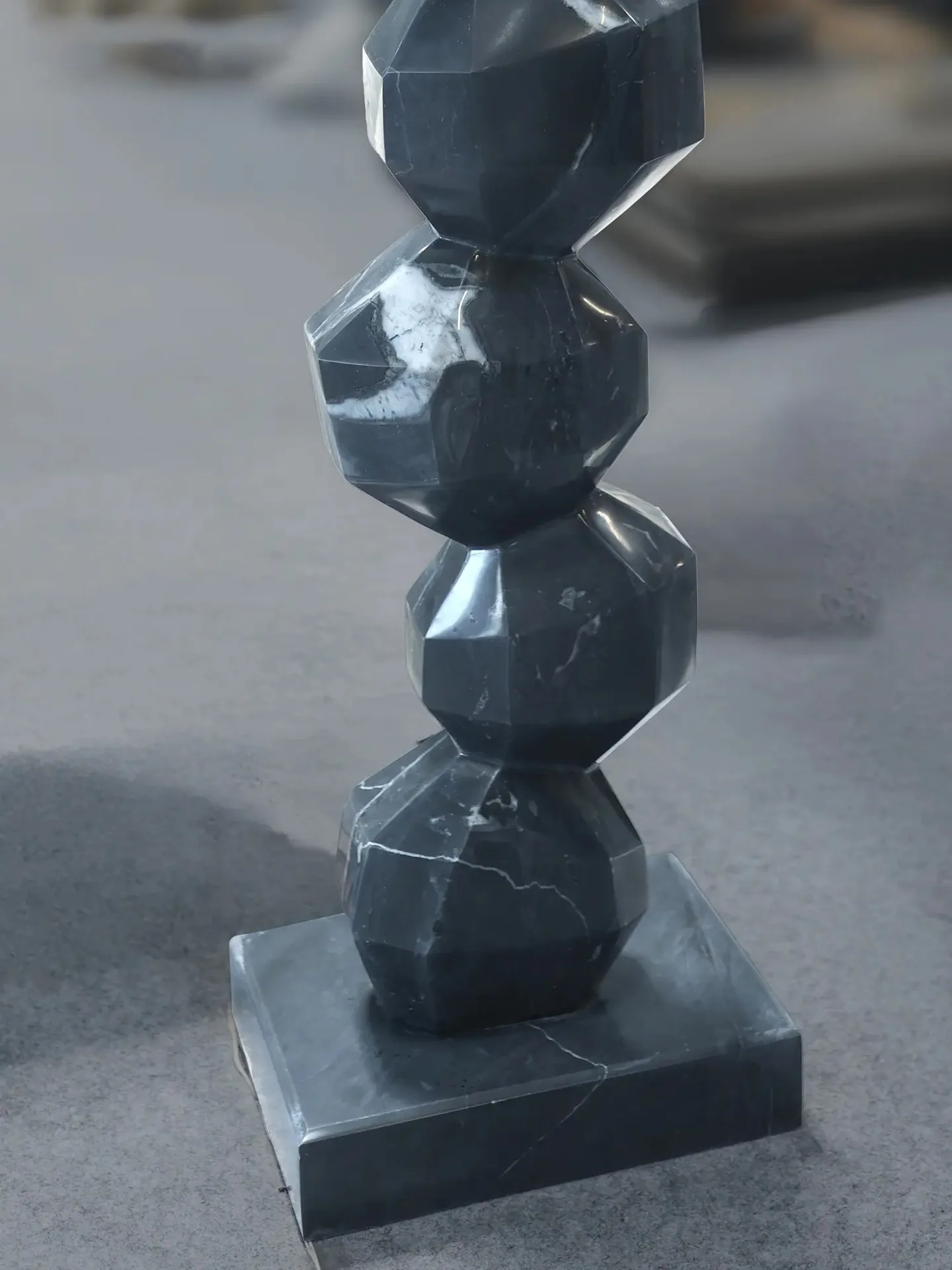 Equilibrium - Sculpture carved in natural stone, JJM Stone Art UAE