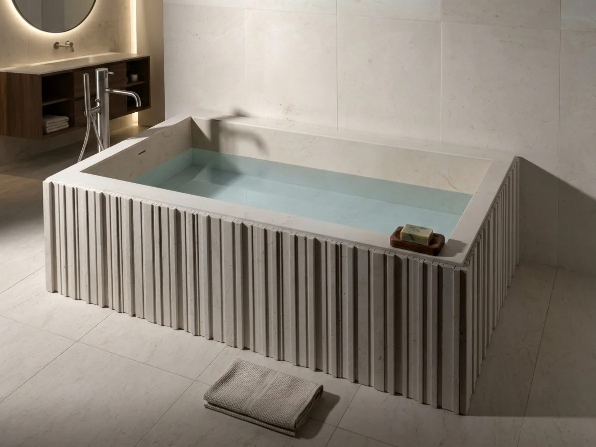 Fluted Bathtub view 2