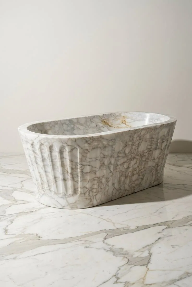 Fluted Bathtub view 3