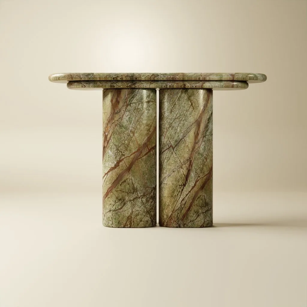 Foresta Console - Consol carved in natural stone, JJM Stone Art UAE