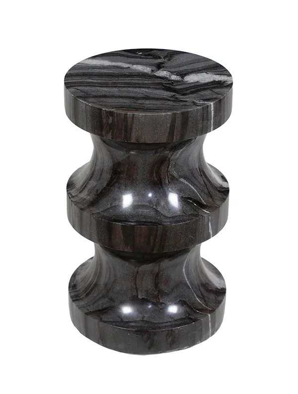 Forma Side Table - Side Table carved in natural stone, JJM Stone Art UAE