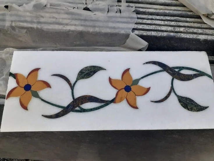 Border & Banding Inlay - Border & Banding carved in natural stone, JJM Stone Art UAE