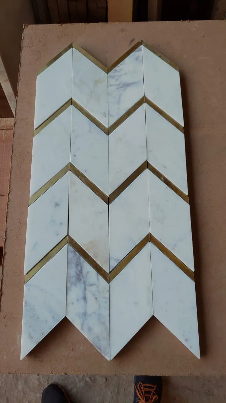 Patterned Floor Inlay - Patterned Floor carved in natural stone, JJM Stone Art UAE