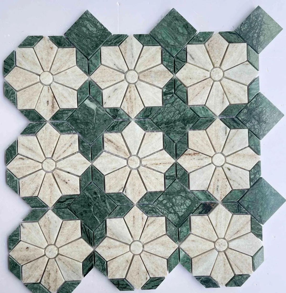 Water-Jet Inlay - Water-Jet Inlay carved in natural stone, JJM Stone Art UAE