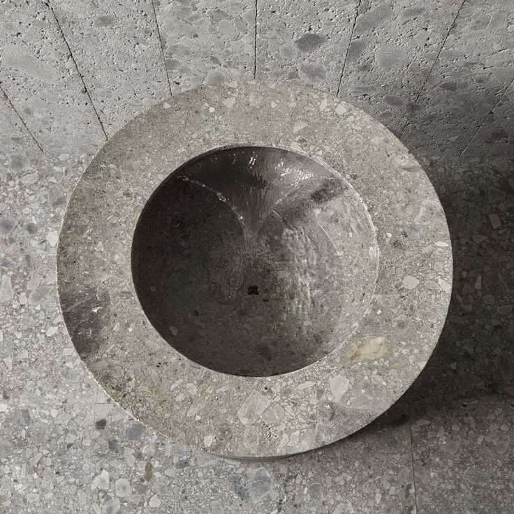 Mercury Basin - Basin carved in natural stone, JJM Stone Art UAE