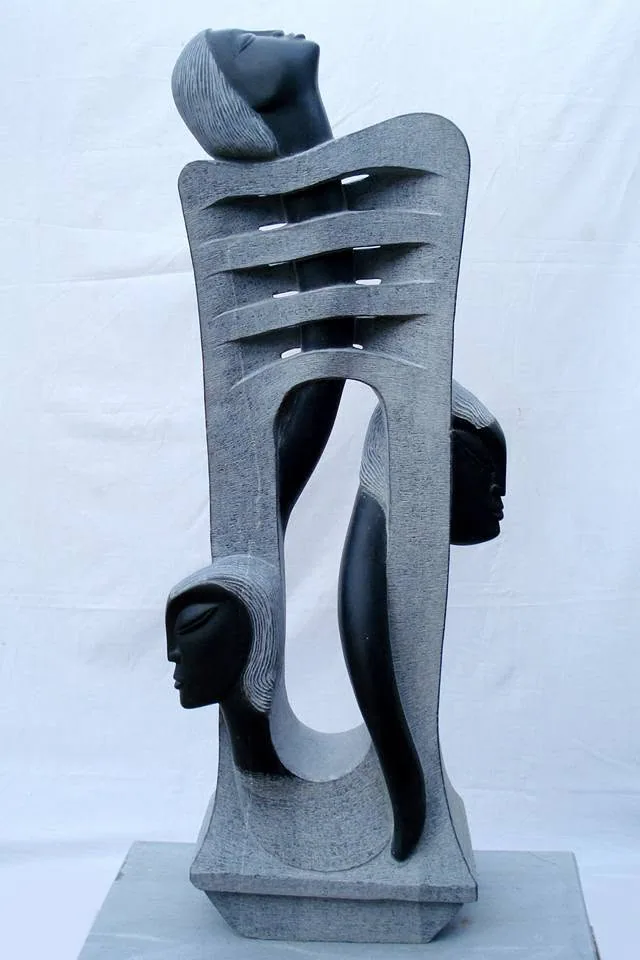 Mind Trap - Sculpture carved in natural stone, JJM Stone Art UAE