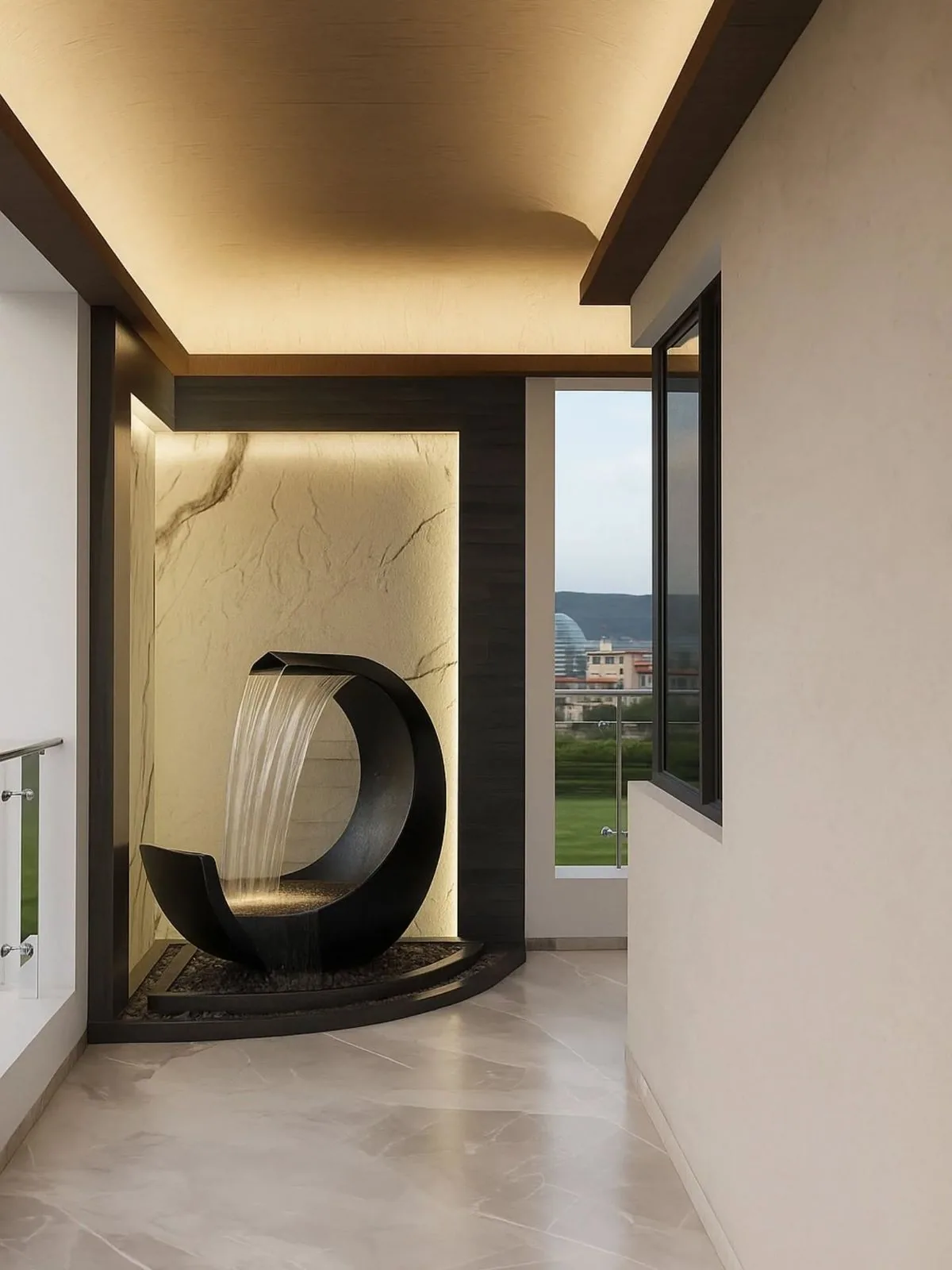 Modern Fountain view 3