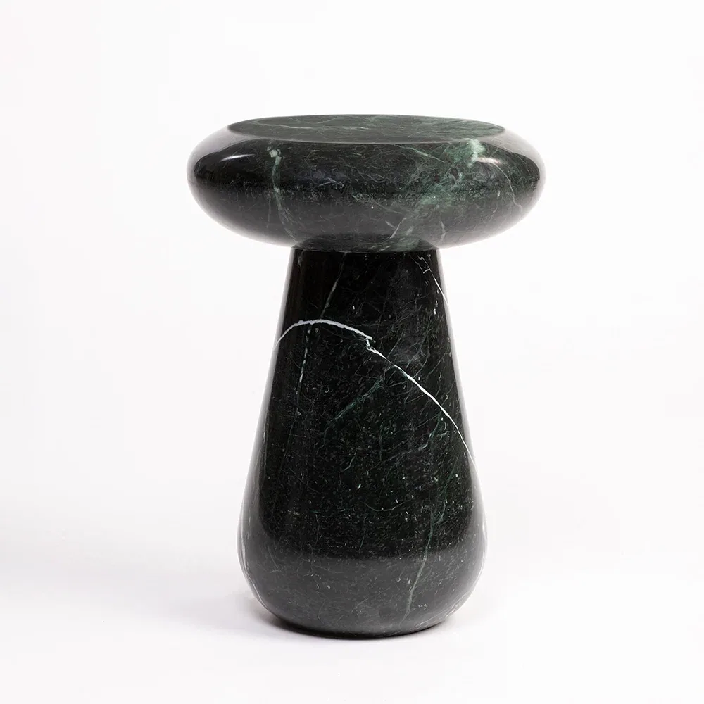 Mushroom Side Table - Side Table carved in natural stone, JJM Stone Art UAE