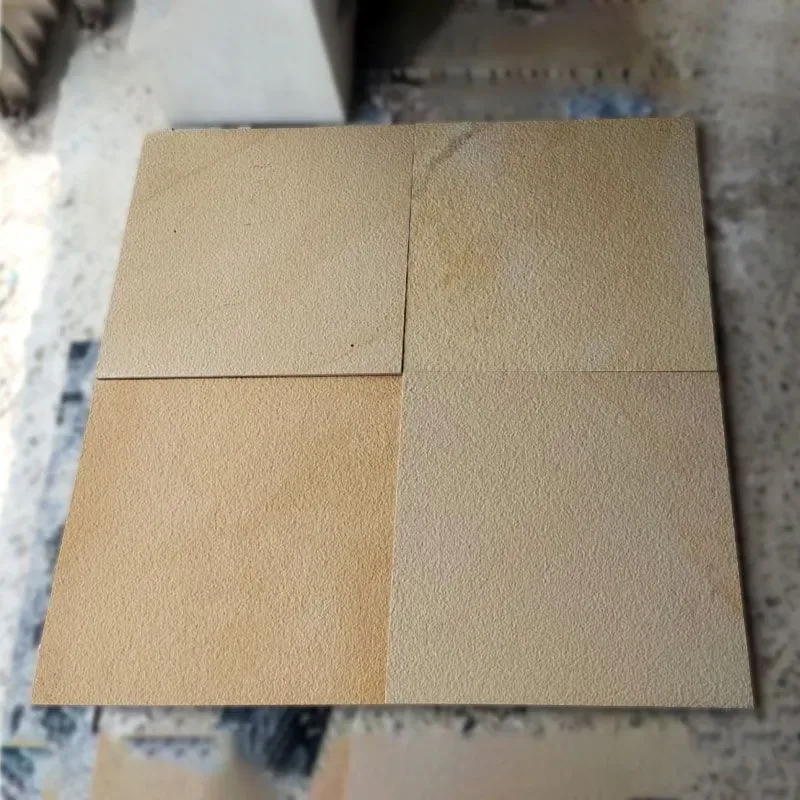 Gwalior Mint Yellow Sandstone - Flat Cladding & Slabs carved in natural stone, JJM Stone Art UAE