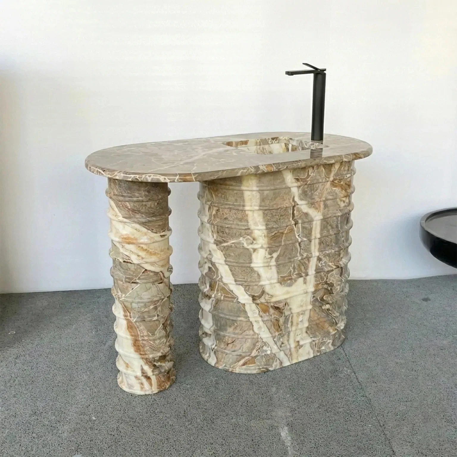 Ribbed Column Basin view 2