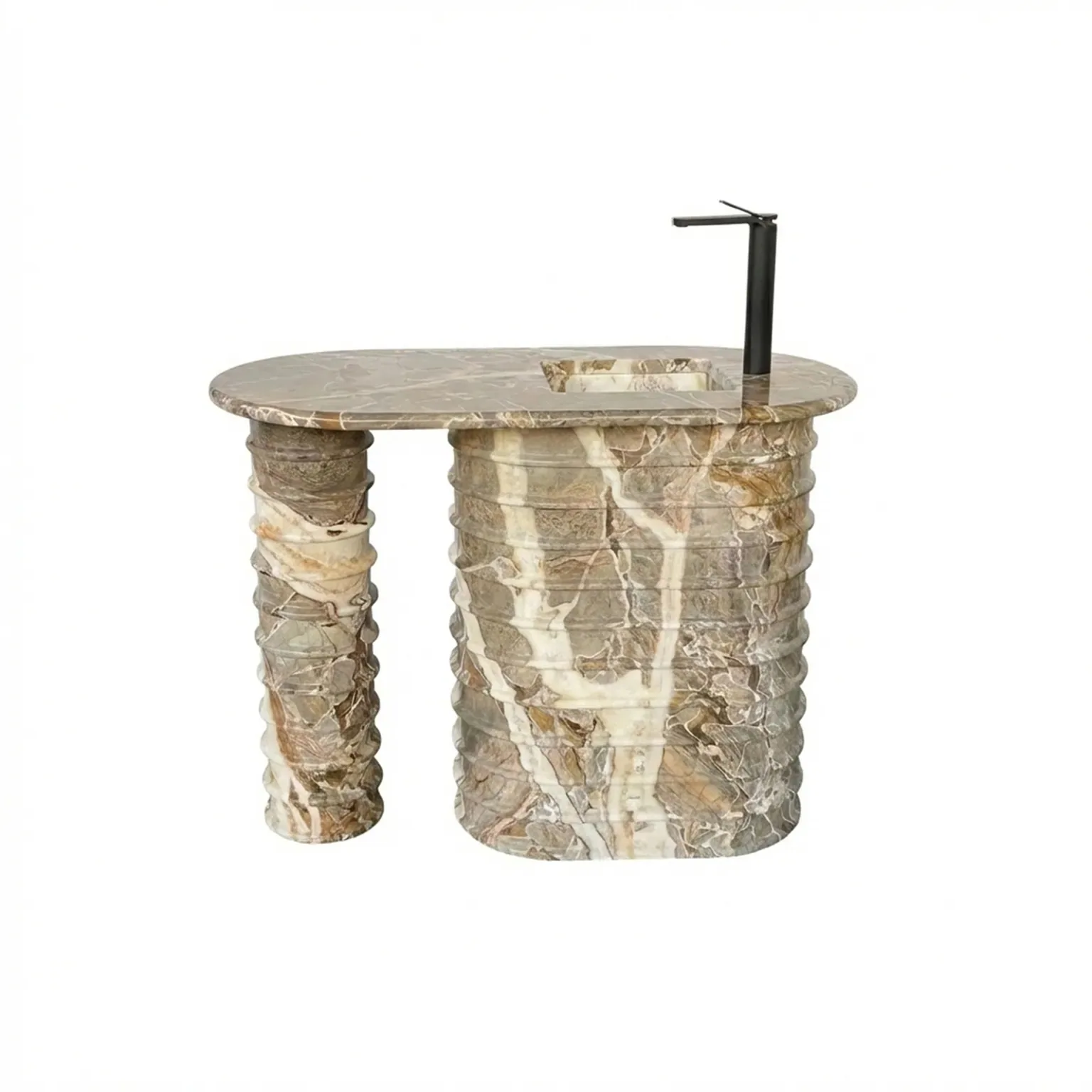 Ribbed Column Basin view 3