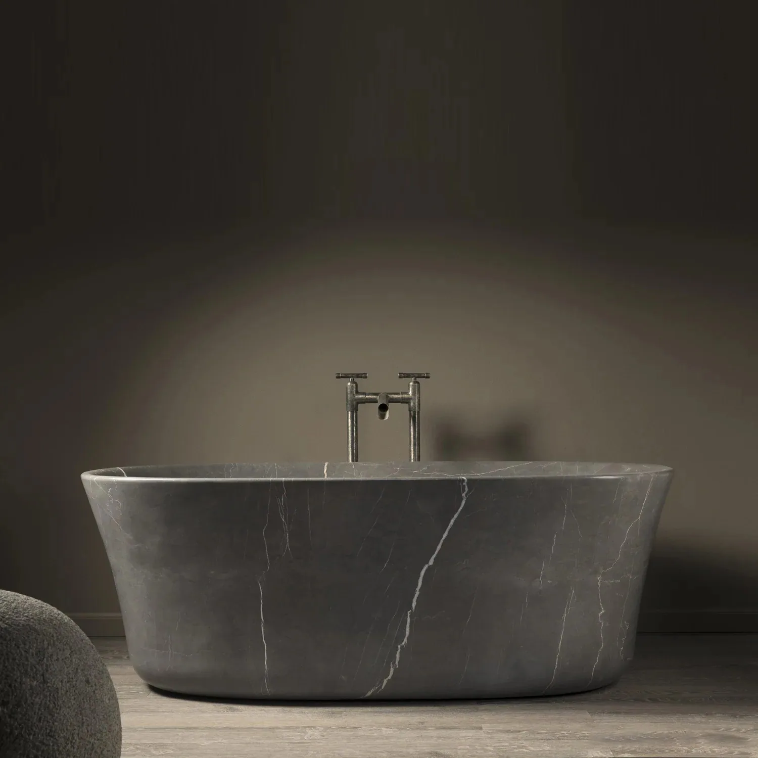 Still Water Bathtub - Bath Tub carved in natural stone, JJM Stone Art UAE