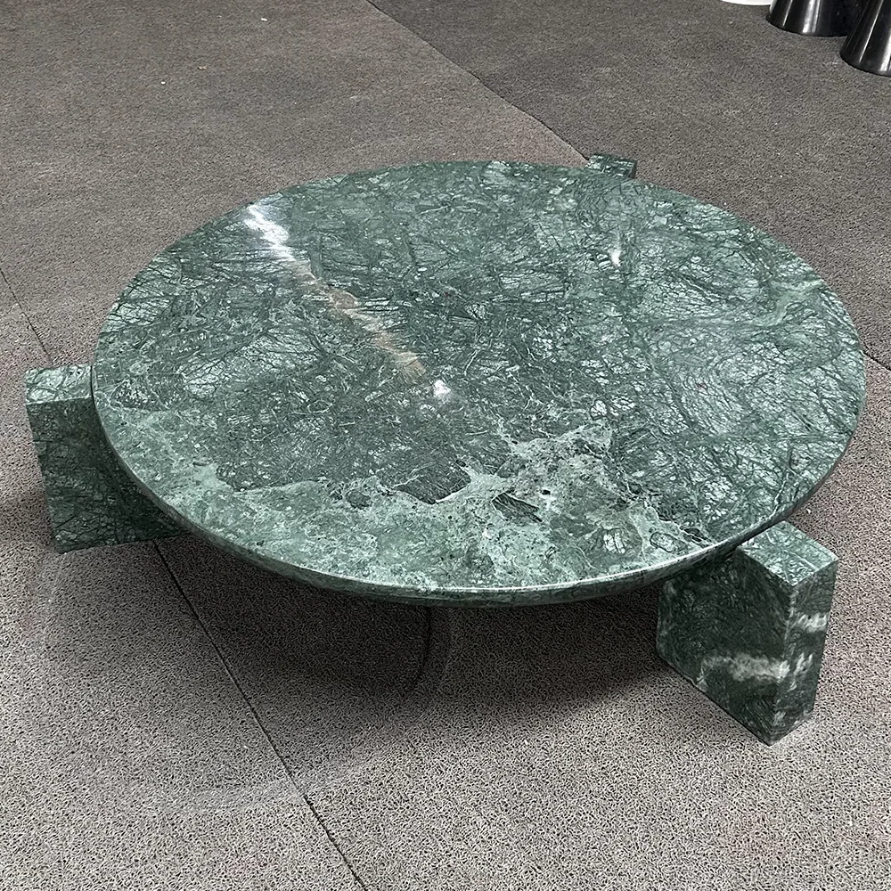 Tripod Coffee Table - Center Table carved in natural stone, JJM Stone Art UAE