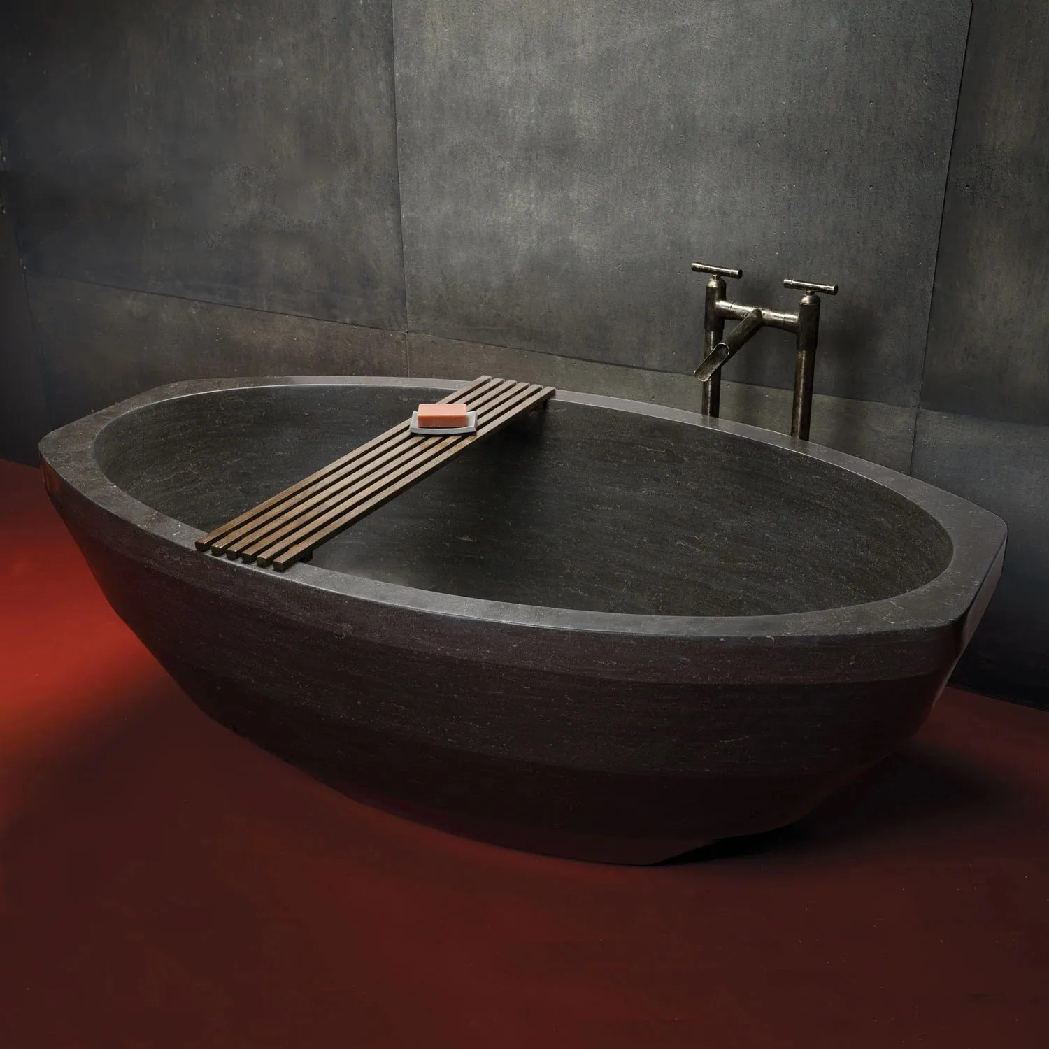Volcanic Bathtub - Bath Tub carved in natural stone, JJM Stone Art UAE