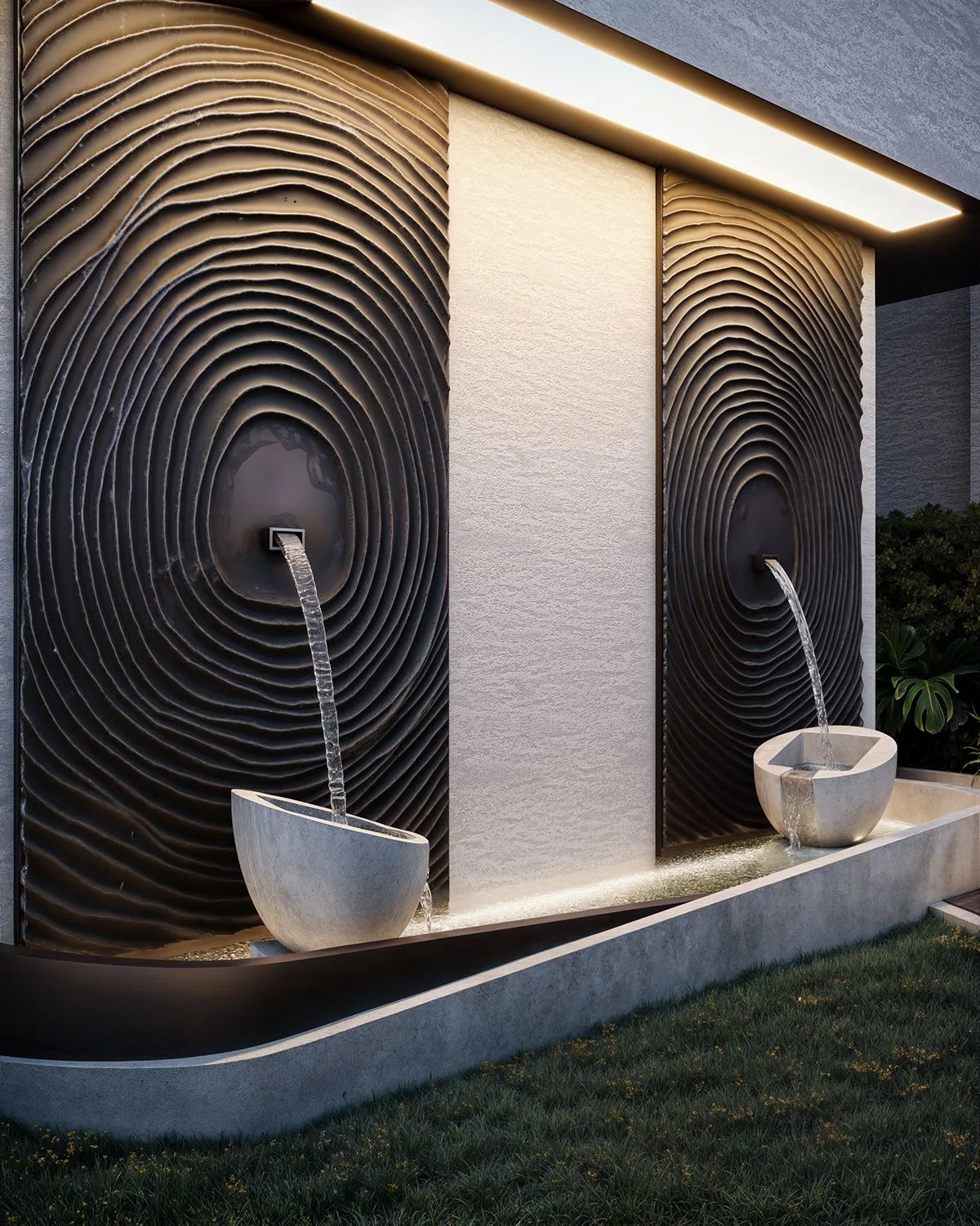 Wall Fountain - Water Feature & Fountain carved in natural stone, JJM Stone Art UAE